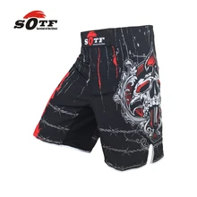 SOFT mma shorts fitness training Muay Thai boxing breathable black sports shorts Tiger Muay Thai kickboxing shorts Dark yokkao