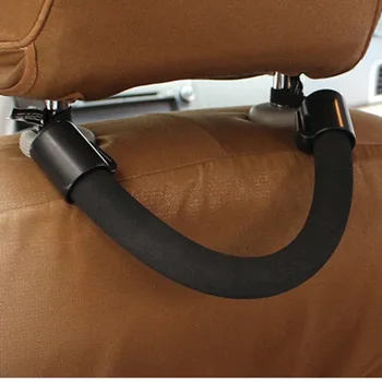 

Black Universal Car Armrests Seats Back Chair Old Man Children's Safety Handrail Hanger hook Car Accessories