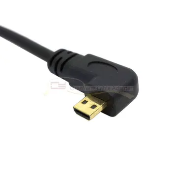 

100PCS/Right Angled 90 Degree Micro HDMI to HDMI Male HDTV Cable for Cell Phone & Tablet & Camera 50cm 150cm 5ft
