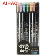 Новое поступление, фирма AIHAO, 0,5 мм, гелевая чернильная ручка для школы и офиса, милый дизайн, стираемая ручка, 3 шт./лот