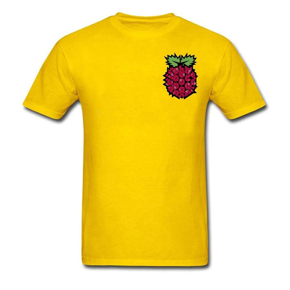Tops T Shirt Tops & Tees 3D Printed Summer Autumn Short Sleeve 100% Cotton Fabric Round Neck Men's T-shirts Casual New Fashion Geometric raspberry fruit food art Chest yellow