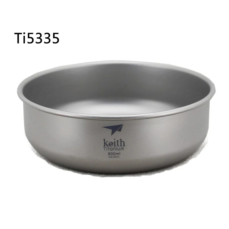 Keith напольная титановая чаша тарелка для кемпинга походов набор столовых приборов для скалолазания кухонная посуда 300 мл-900 мл - Цвет: Ti5335