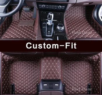 

Custom car floor mats for Hyundai Elantra IX25 IX35 Creta Tucson Santa Fe Genesis Coupe Azera anti slip rug liner carpet