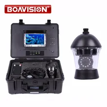 50 м кабель для подводной охоты Камера 12Pcs светодиодные лампы 7 дюймов Цвет ЖК-дисплей DVR Системы Рыболокаторы Камера Поворот 360 градусов до 16 Гб