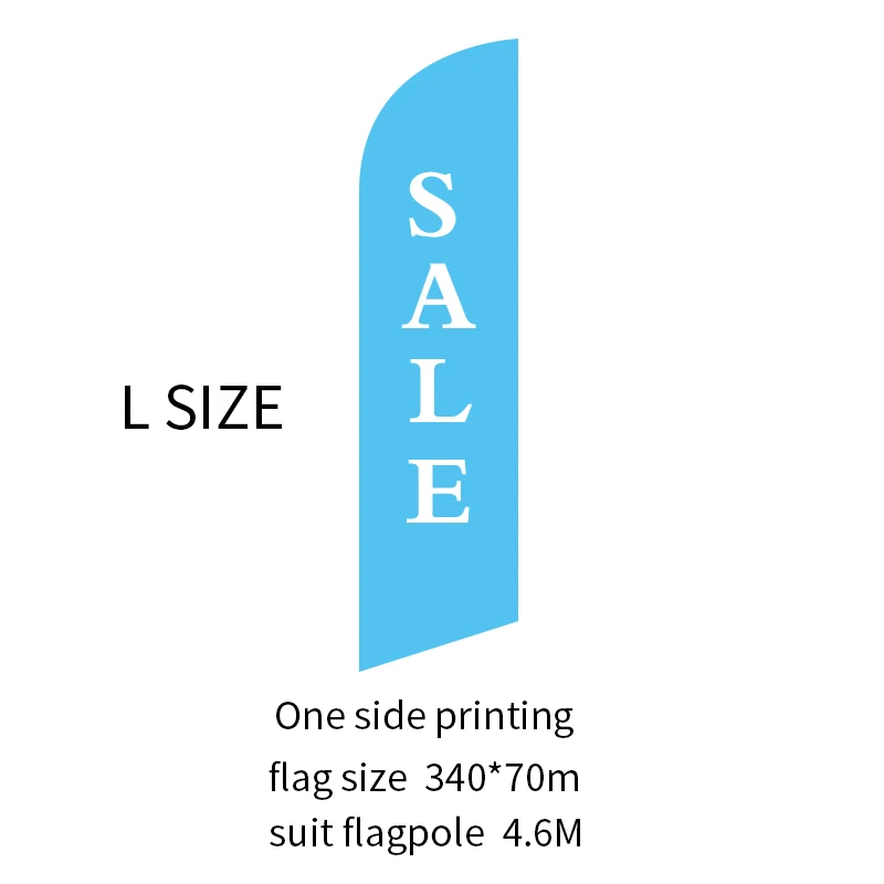 xvggdg пользовательский флаг графическая печать на заказ для перьев флаг пляжный флаг графическая реклама - Цвет: L size  one side