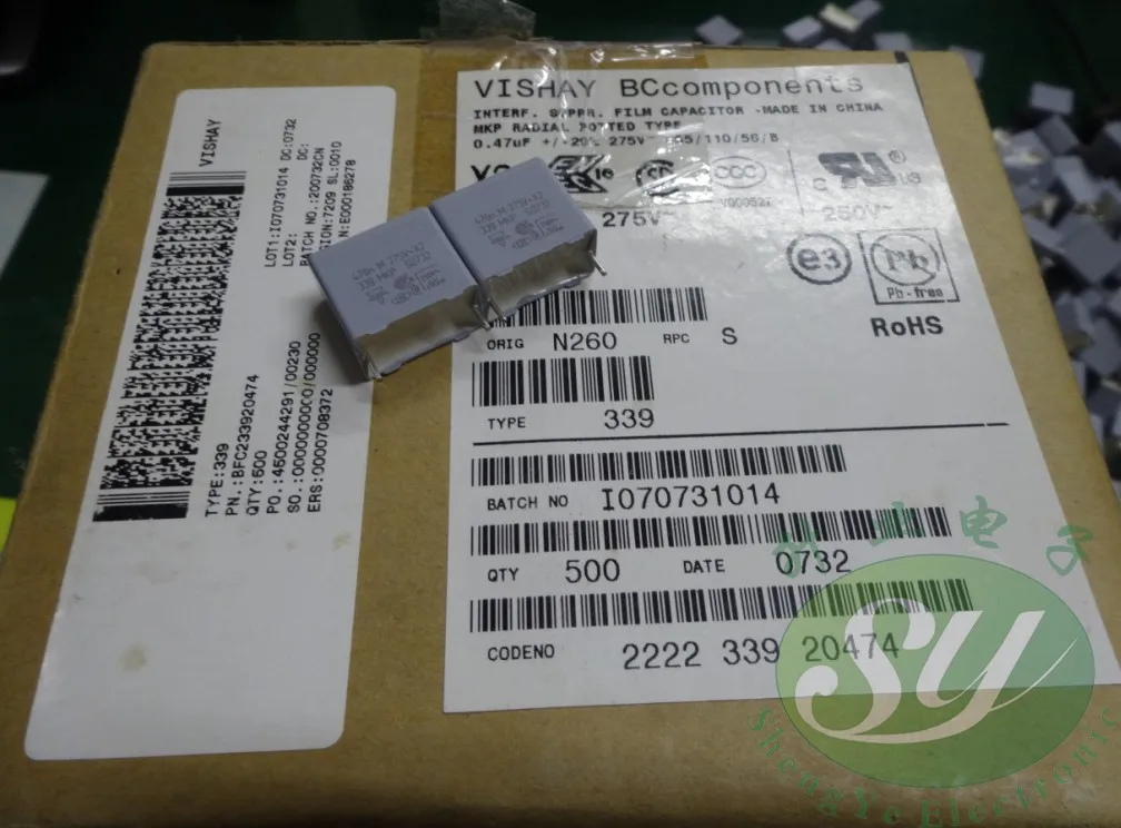 2019 Горячая продажа 20 шт/50 шт VISHAY MKP339 0 47 мкФ/275vAC 470nf u47 474 новый пленочный