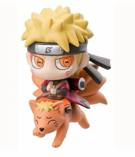 Аниме Наруто ниндзя uzumaki Naruto Курама модель кьюби 4 см ПВХ фигурку игрушки Коллекция Модель подарок