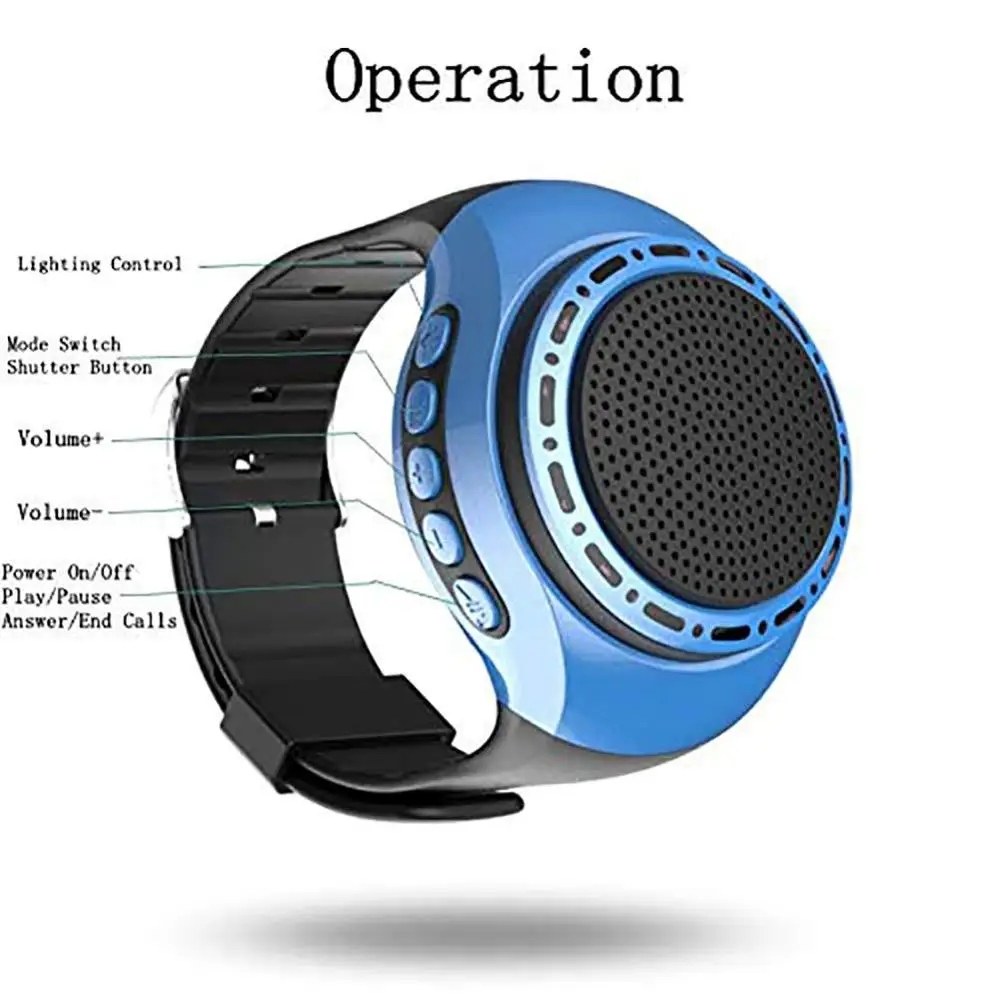 Спортивные часы Bluetooth колонка mp3 карта портативный мини динамик беспроводной
