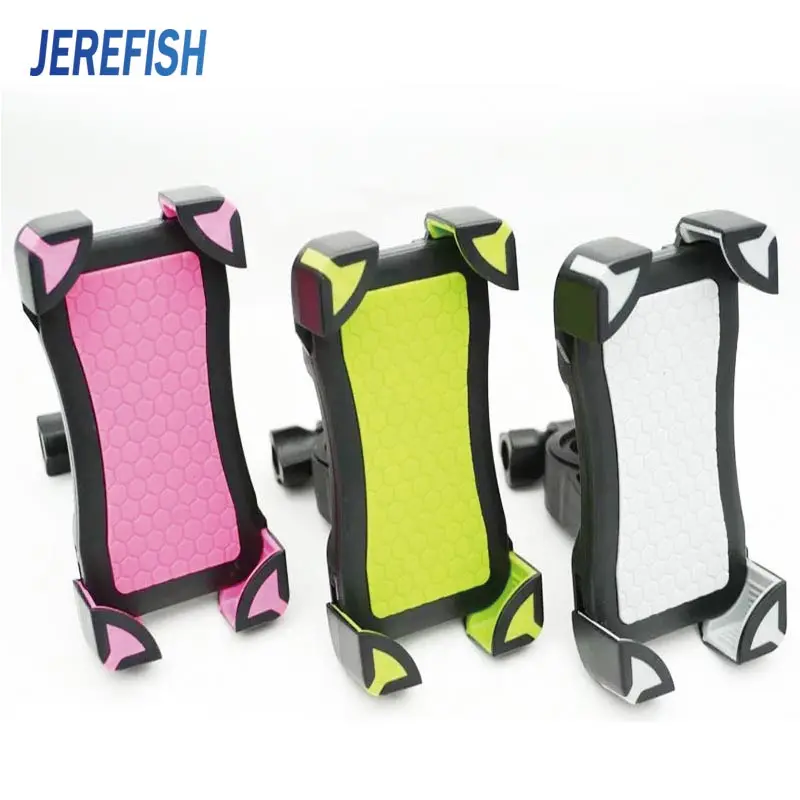  JEREFISH Non-slip Universal 360 Rotating Bicycle Bike Phone Holder Handlebar Clip Stand Mount Brack