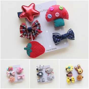 

5pcs/Set Cute pet dog bows dog grooming bows pet dog hair clips dog accessories for hair Teddy