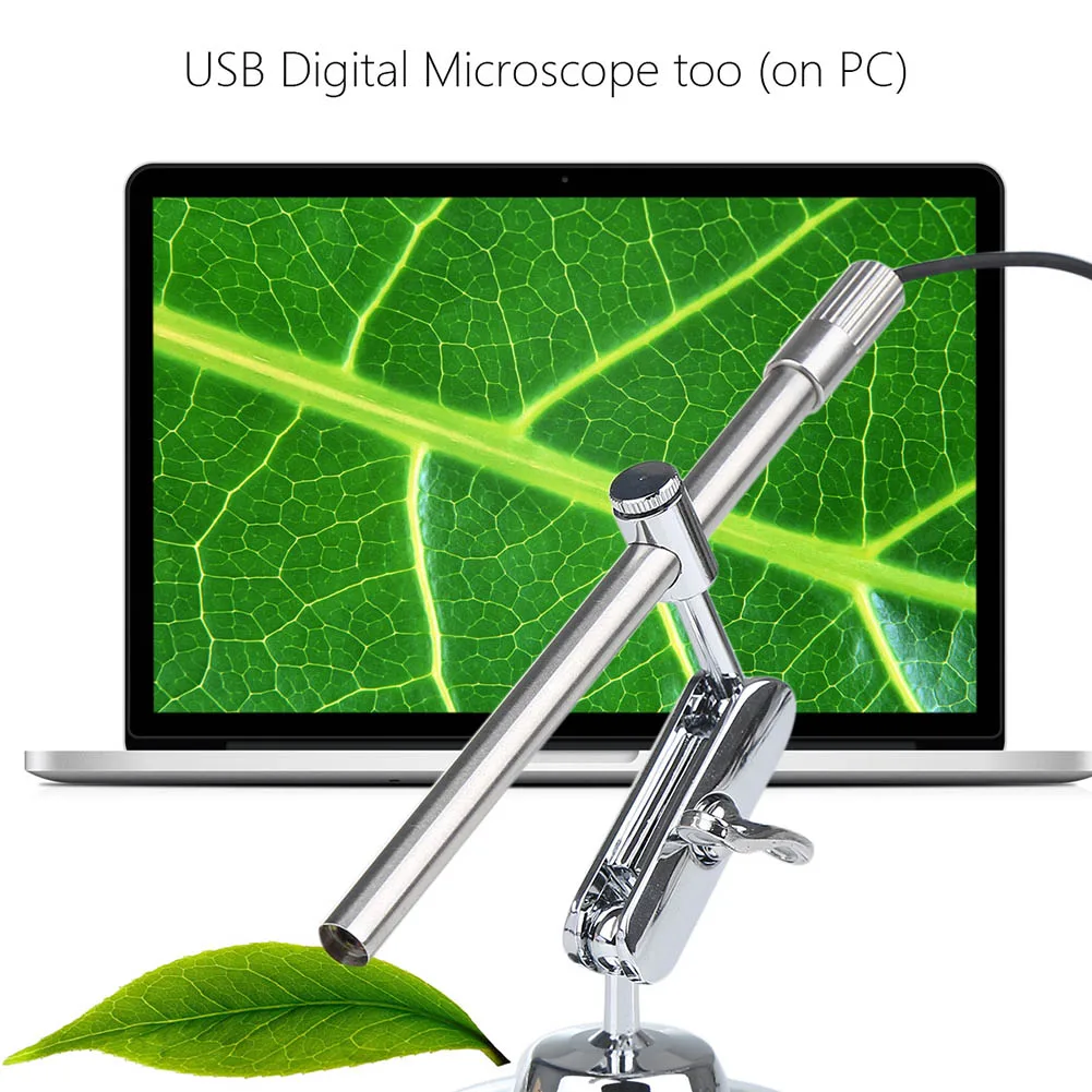 

1MP USB Digital Microscope 200x 6 LEDs Endoscope Video Camera Stand Magnifier for PC Android Phone LB88