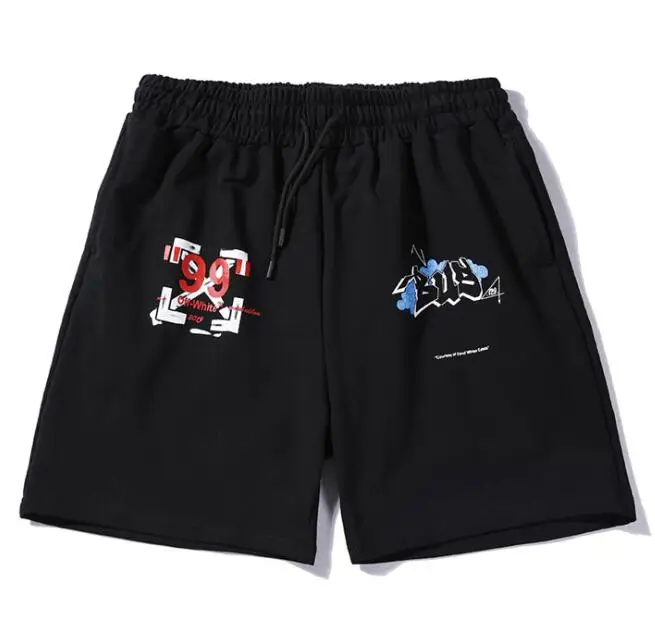 

OFF-WHITE C / O VIRGIL ABLOH OW 19ss Streetwear Men's 99 Arrow Print Shorts Cotton Thin Summer Cotton Shorts short pants