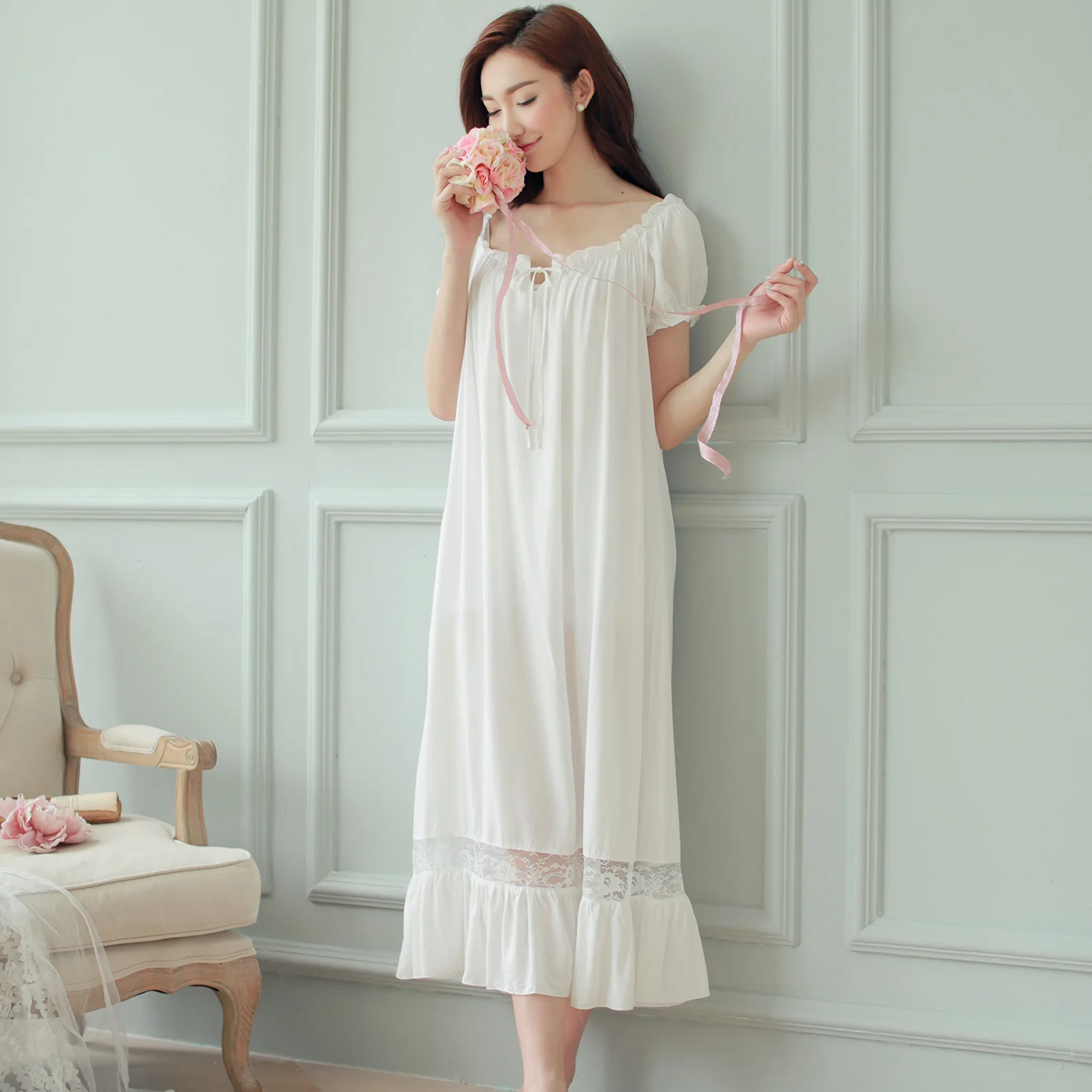 white cotton nightdresses