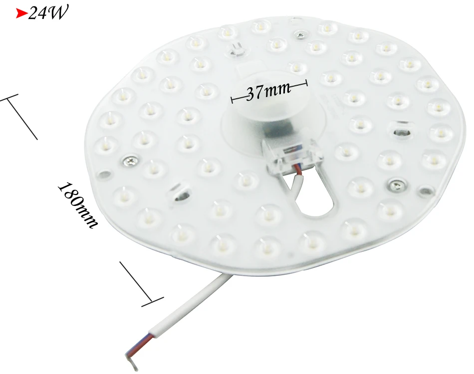 220 V светодиодный запасной модуль Потолочные светильники 12 W 18 W 24 W Источник Модуль украшения удобно Установка SMD2835 белый и теплый белый