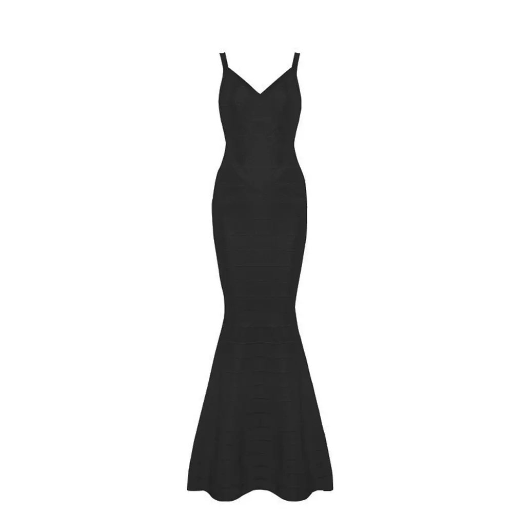 

fishtail mermaid black fishtail strappy 2017 rayon sexy ladies new fashion floor length rayon bandage dress