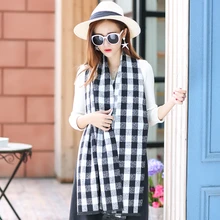 2016 New Winter Women’s Scarves Cashmere Plaid Scarf Thick Warm Pashmina Christmas Gift Fashion Shawls and Wraps Tartan capes