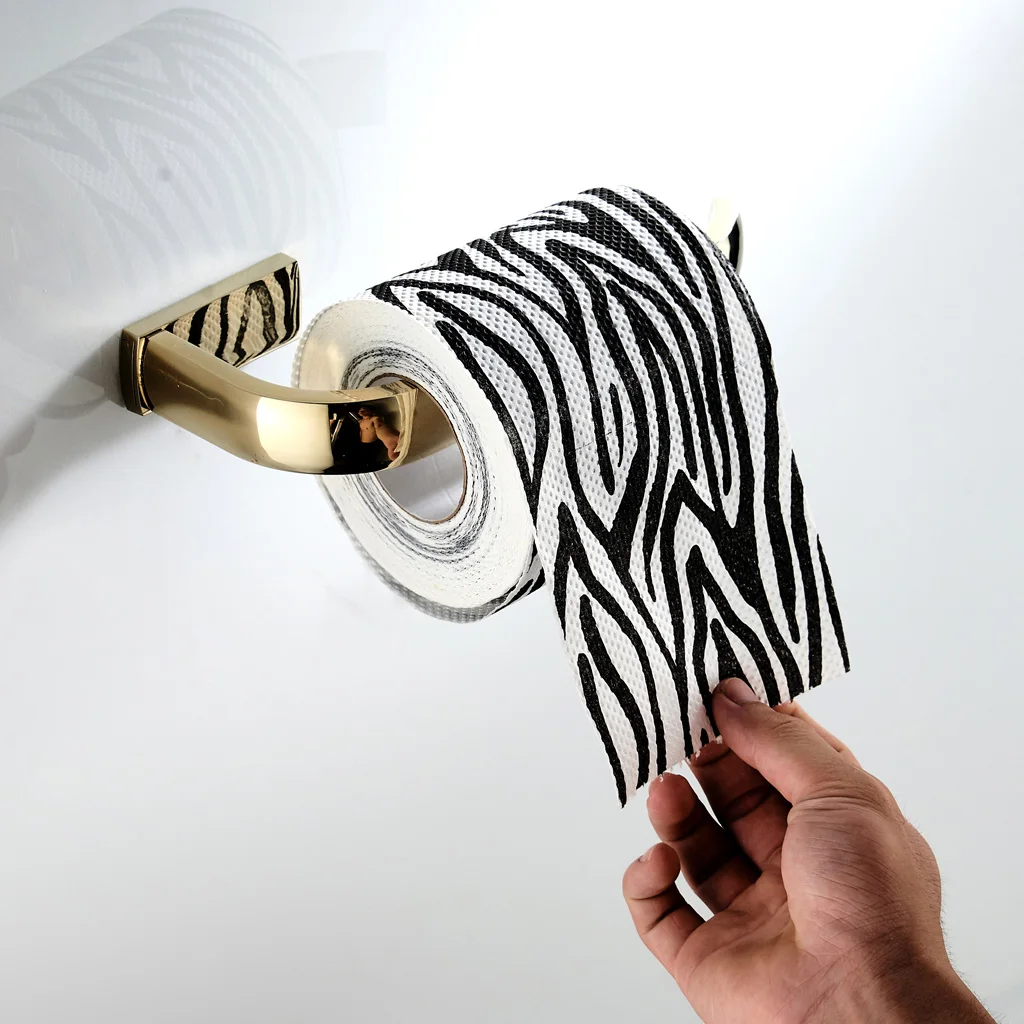 BRASS TOILET PAPER TOWEL HOLDER Bathroom Roll Tissue Storage Hook