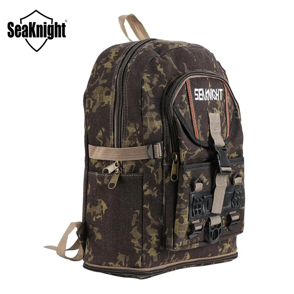 

SeaKnight SK006 25L Fishing Bag 34*56*13cm Outdoor Waterproof Canvas Tactical Backpack Trekking Sport Travel Camping Hiking Bags