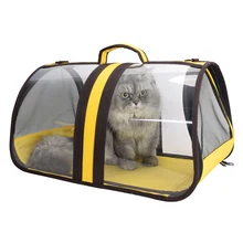 Прозрачная Сумка-переноска для домашних животных, удобная сумка на ремне для собак, кошек, домашних животных
