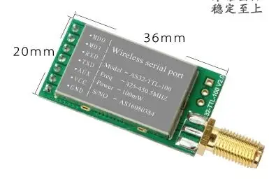 

SX1278/SX1276 wireless module | 433MHZ wireless serial | LORA spread 3000 m | UART interface