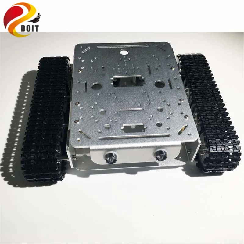 Official DOIT Caeser TD200 4WD Tracked Metal Tank Car Chassis Smart Robot Toy Robotic Competition