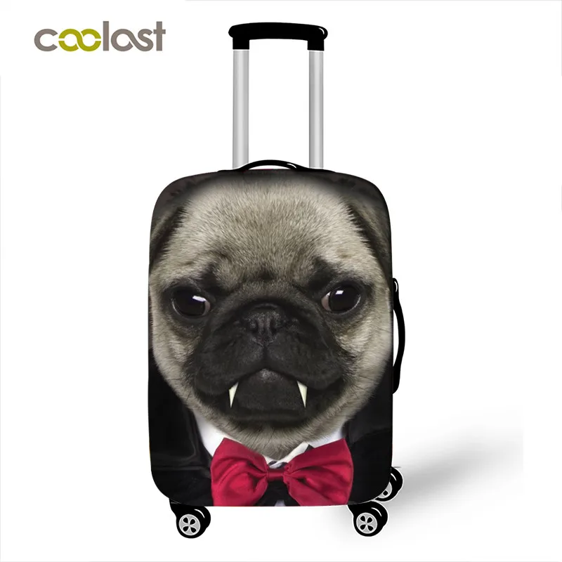 Милый защитный чехол для багажа для собак и кошек, аксессуары для путешествий, эластичный чехол для чемодана для 18-32 дюймов, чехол для багажа с защитой от пыли - Цвет: pxtgothic154