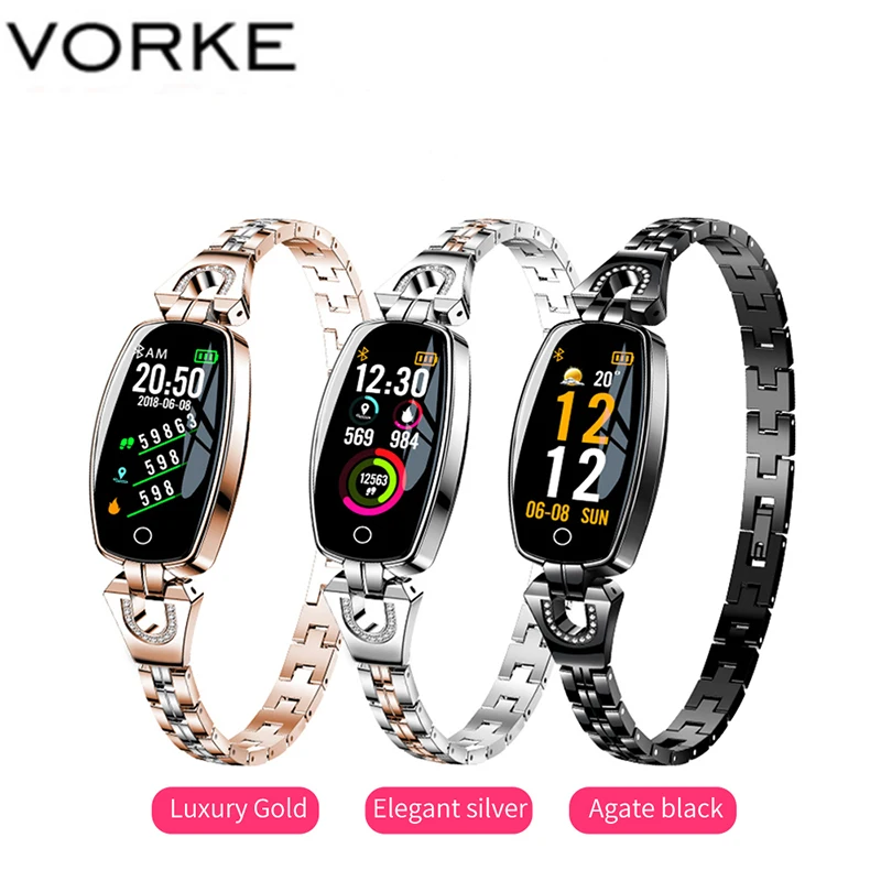 Женские Смарт часы Vorke VK3 элегантные водонепроницаемые с Bluetooth фитнес трекер
