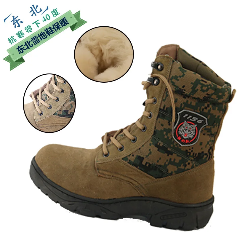 

Winter men Boots Winter men Shoes Plus Size fur wool snow leather warmth wool and cotton
