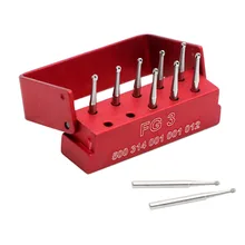10Pcs/set Dental Tungsten Steel Burs Drills for High Speed Handpiece Dental Durable FG Diamond Burs for Polishing