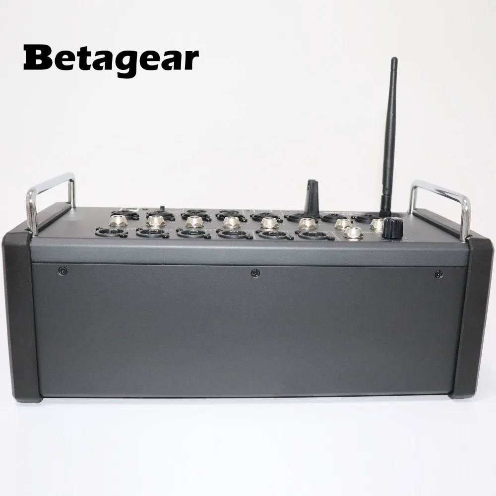 Betagear 16-канальный цифровой смеситель для Ipad/Android Планшеты 8 программируемый усилителей, встроенный модуль Wi-Fi и USB стерео Регистраторы XR16
