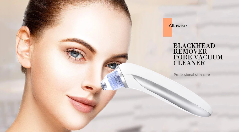 Alfawise перезаряжаемые электрический Blackhead вакуумный очиститель машина очиститель пор инструмент красоты