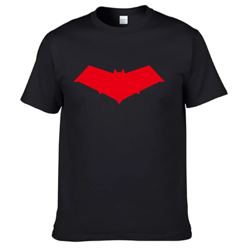 Новая приталенная Мужская Футболка Red Hood с символом Бэтмена DC Comics для