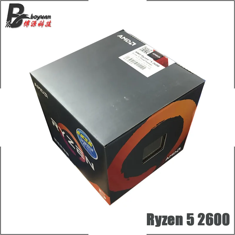 

AMD Ryzen 5 2600 R5 2600 3.4 GHz Six-Core Twelve-Thread CPU Processor YD2600BBM6IAF Socket AM4 New and with fan