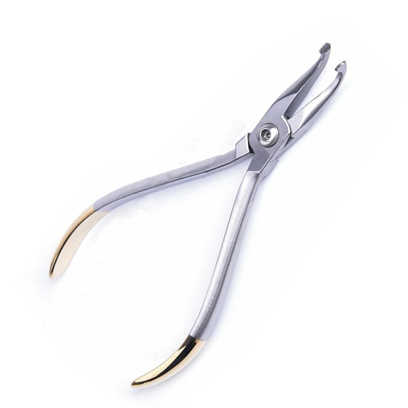 Dental Orthodontic Wire Holder How Utility Plier 12.5cm Curved Tip