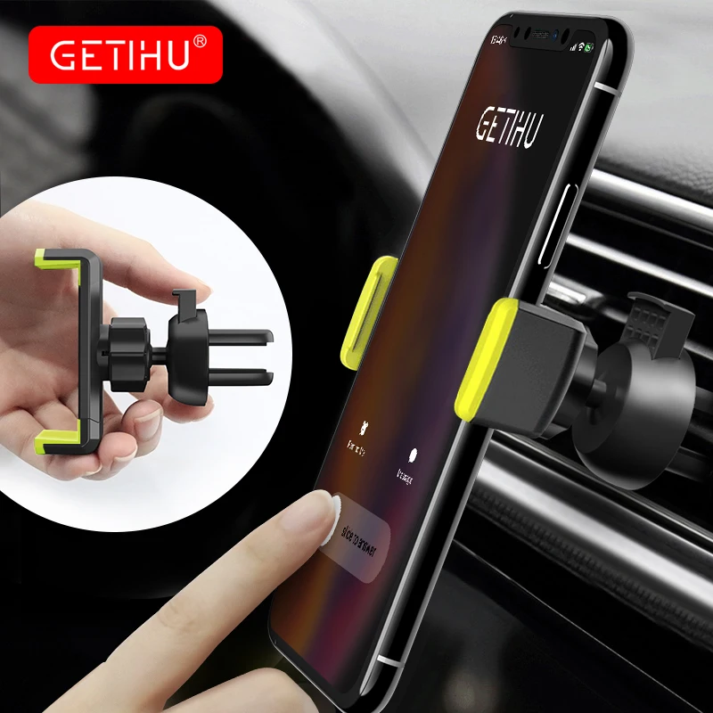 GETIHU Car Phone Holder Air Vent Mount 360 Degree Mobile Stand For iPhone 11 Pro XS Max X Samsung Xiaomi | Мобильные телефоны и