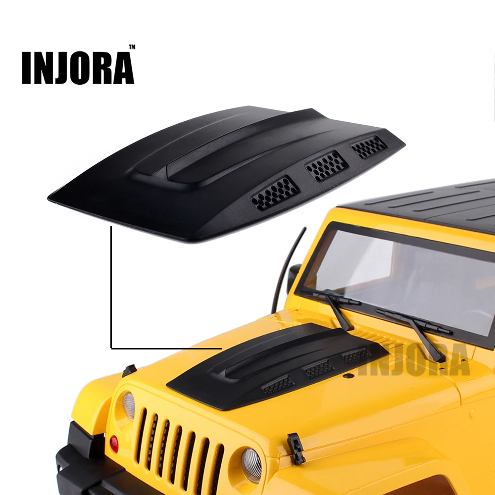 

INJORA Plastic Engine Hood for RC Rock Crawler 1:10 Axial SCX10 D90 Body Shell