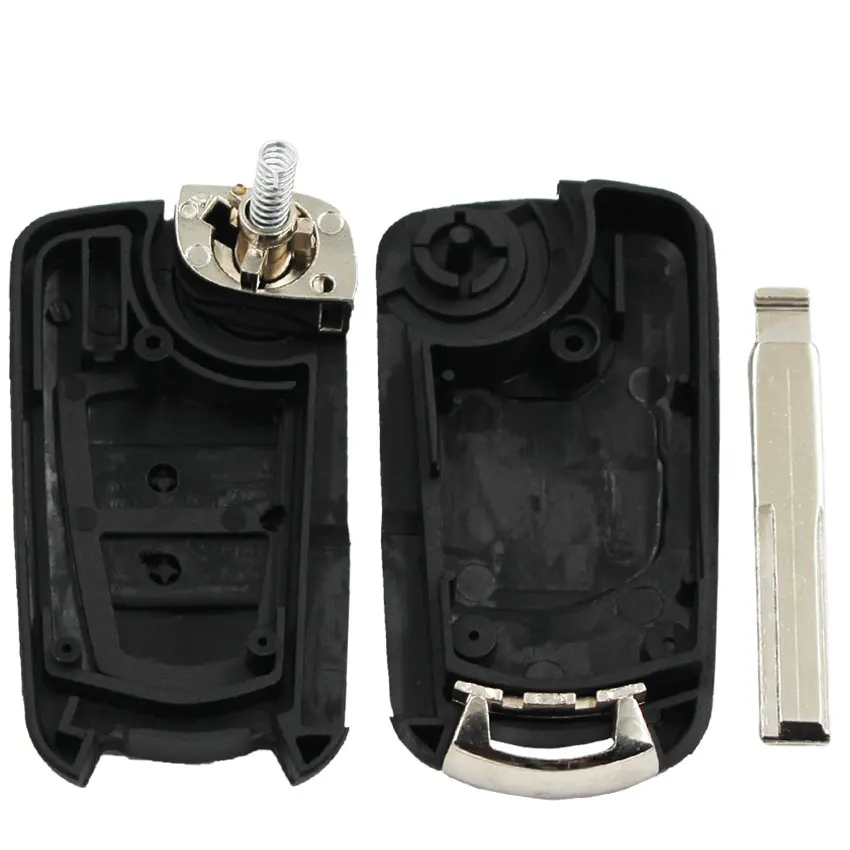 2 кнопки модифицированный флип-пульт дистанционного ключа оболочки складной ключ дистанционного управления Корпус для Opel Agile Vectra Ново Монтана Corsa HU43 необработанное лезвие