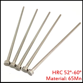 

2.3mm OD 2.3*100/150/200 2.3x100/150/200 65Mn HRC60 Round Tip Plastic Injection Component Mold Straight Punching Ejector Pin