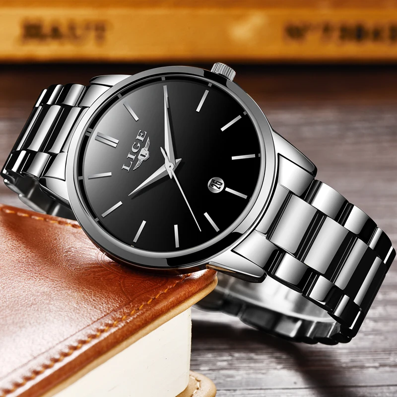LIGE 2018 New Men Sport Waterproof Watch Men Fashion Stylish simplicity Date Display Quartz Watches Mens Clock Relogio Masculino