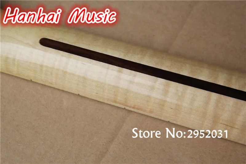 High Quality Semi Finished Guitar Neck Made From Flame Maple Abalone High Quality Semi Finished Guitar Neck Made From Flame Maple Abalone Fret Marks Inlay 21 Frets Can Be Customized As Request In Parts Accessories