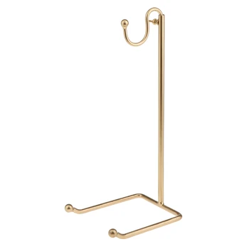 

Gold Adjustable Handbag Display Stand Rack Bags Purse Shelf Stainless Steel