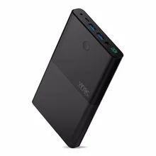 Vinsic 30000mAh Power Bank 4.8A 19V AC Output Dual USB External Battery Charger for Laptop Notebook iPhone X 8 8 Plus Smartphone