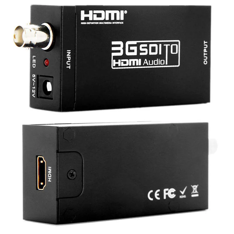 Kaycube мини-extender BNC 3G SDI конвертер HDMI SD-SDI hd-sdi в HDMI адаптер с Адаптеры питания США ЕС Plug черный Мини Размеры