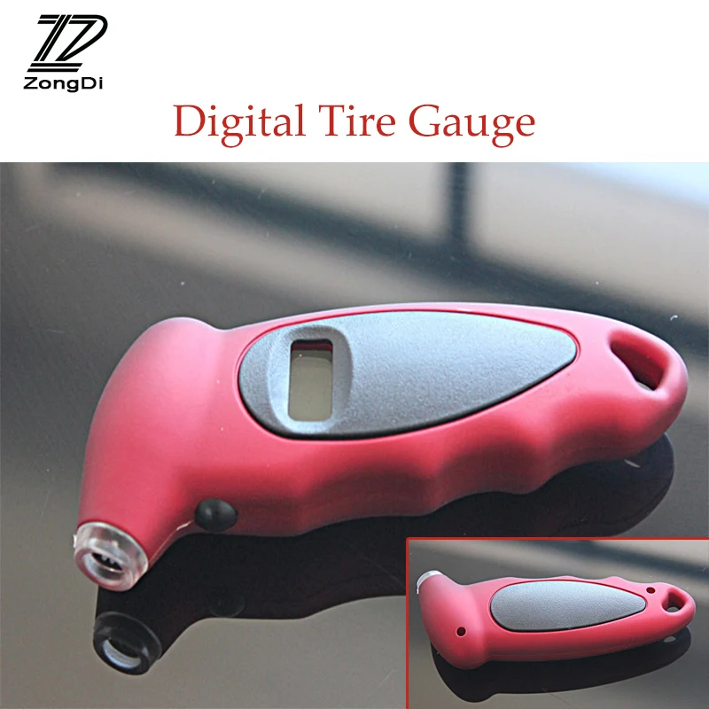

ZD 1X Car tire pressure gauge Portable digital display monitor For Suzuki swift sx4 Renault megane 2 Volvo s60 xc60 accessories
