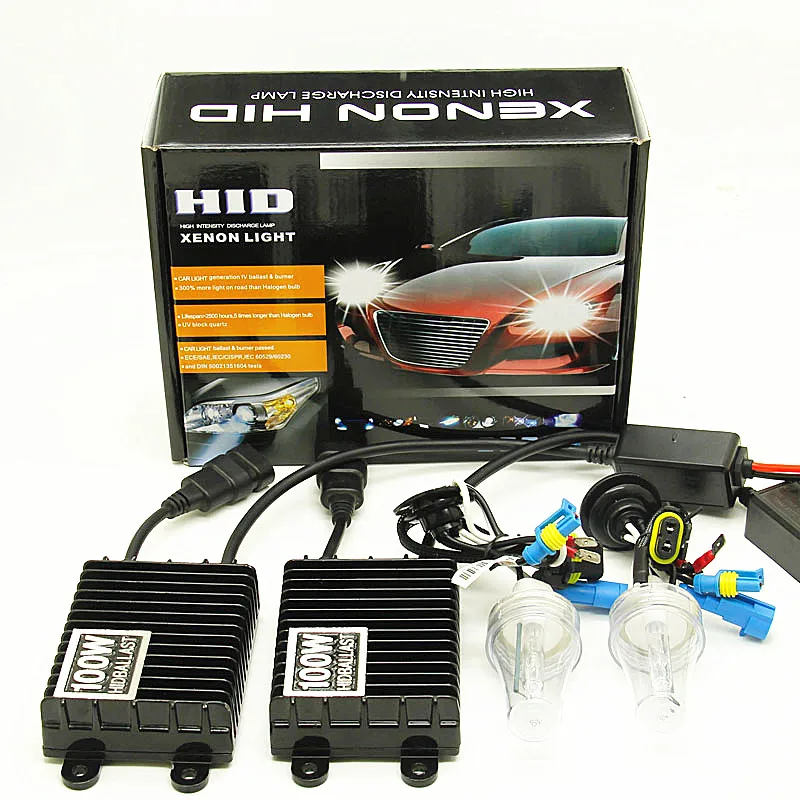 Lâmpadas do Farol do Carro Conjunto Xenon h1 H11 h8 h9 H10 9005 Hb3 9006 Hb4 Hid Kit 4300k 6000k 8000k Lâmpadas 100w h7 1