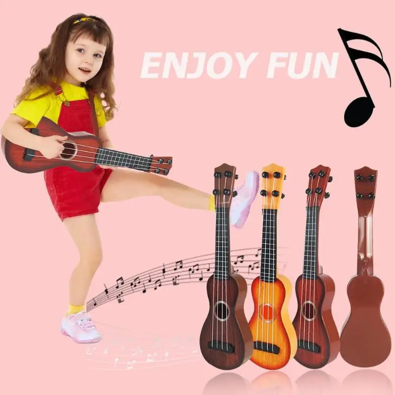 Мини-гитара сосна Струнные инструменты Гавайские гитары укулеле классическая музыкальная обучающая Милая 1X4 струны Детские укулеле детские игрушки