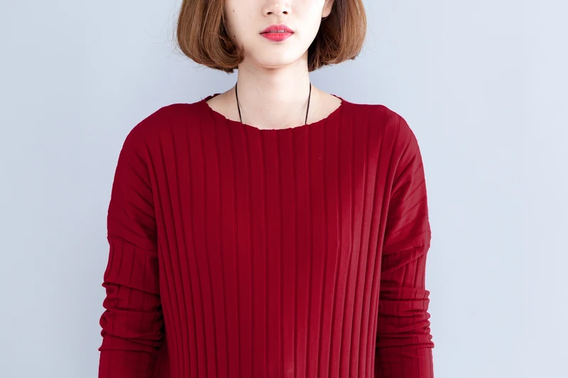 Women Autumn Long Dresses Knitted Clothing Korean Female Sweater Dress 2018 New Long Sleeve Fall Clothing CH794 (14)
