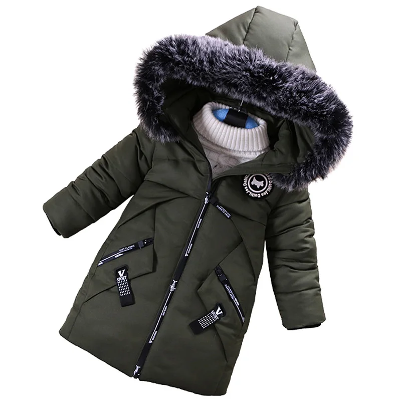

Baby Boys Jacket 2018 Winter Jacket For Boys Children Jacket Kids Hooded Warm Outerwear Coat For Boy Clothes 2 3 4 5 6 Year