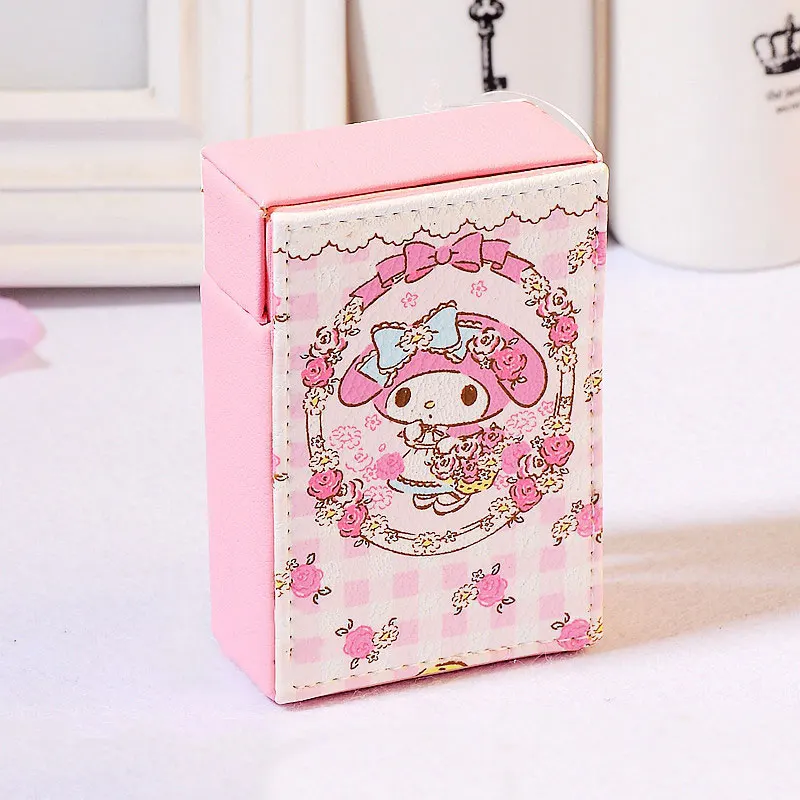 Держатель 20 сигарет женский розовый Kawaii Кролик портсигар коробка портативный