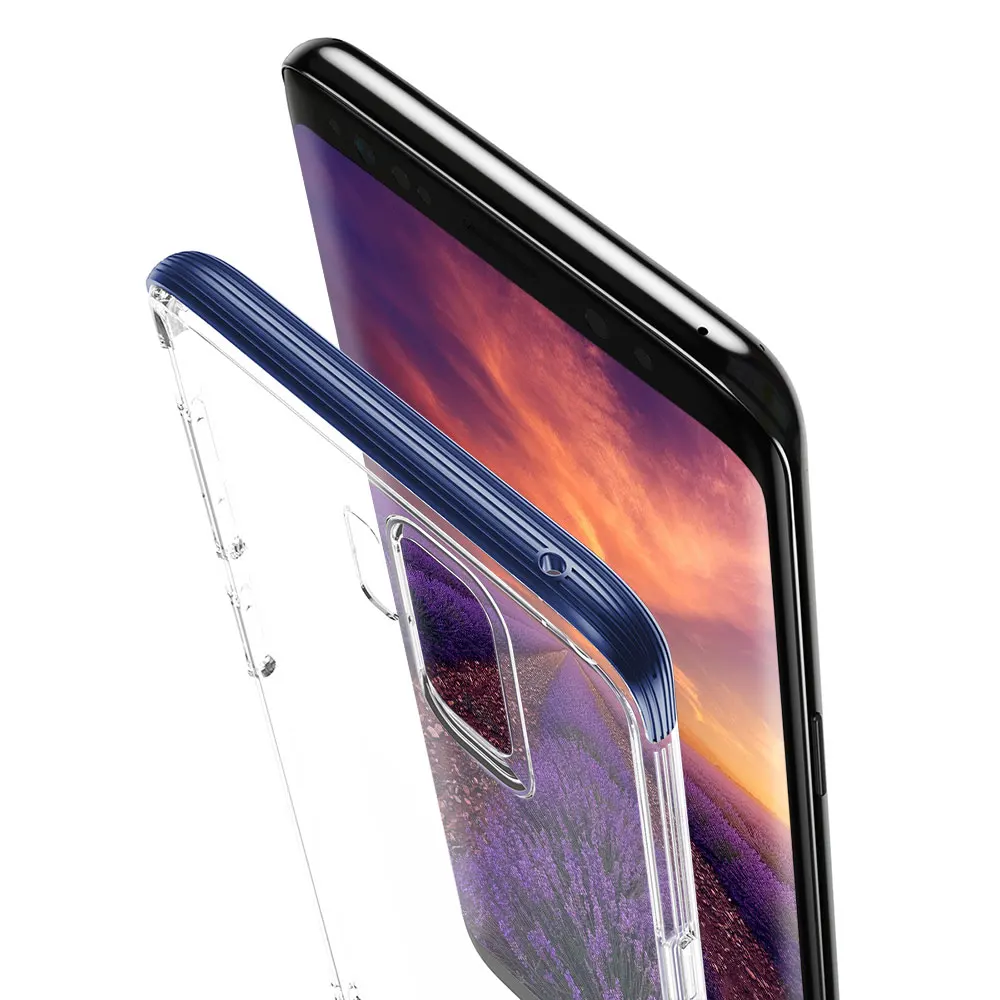 Baseus защитный чехол ТПУ прозрачный Анти скольжение оболочка для samsung Galaxy S9
